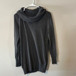The Limited Charcoal Cowl Neck Sweater